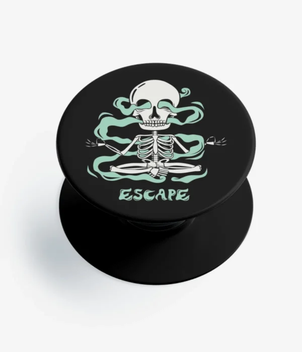 Escape Skull Art Pop Socket