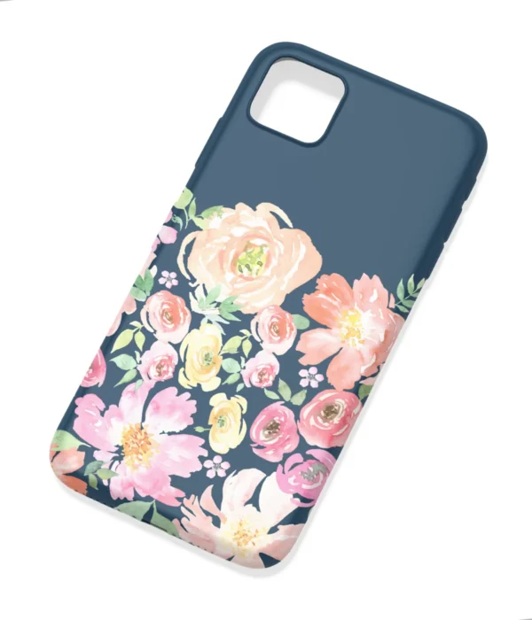 Fall Floral Flowers Art Printed Soft Silicone Mobile Back Cover