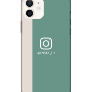 Instagram Green Printed Name Case