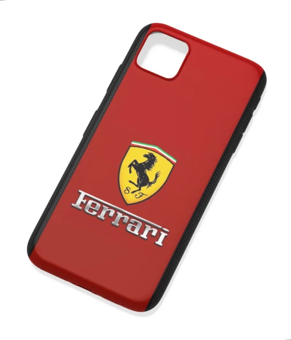 Ferrari Logo Dark Red Printed Soft Silicone Mobile Back Cover