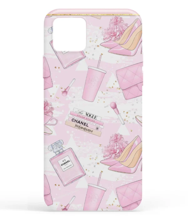 Girly Item Pattern Pink Printed Soft Silicone Mobile Back Cover
