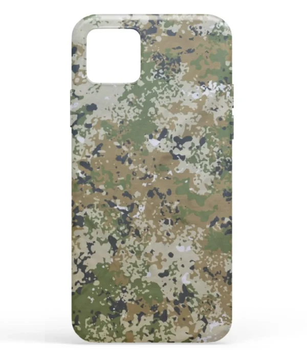 Green Black Cameo Pattern Printed Soft Silicone Mobile Back Cover