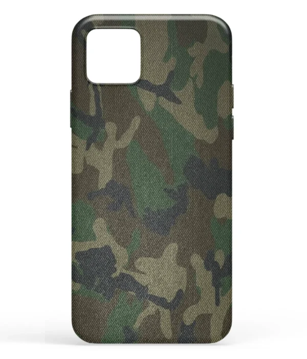 Green Texture Camouflage Pattern Printed Soft Silicone Mobile Back Cover