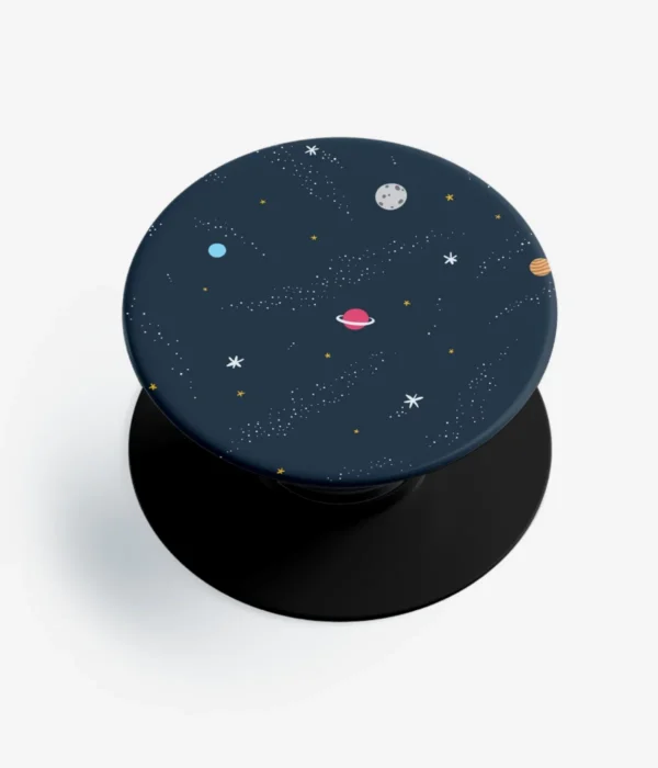 Minimal Planets Artwork Pop Socket