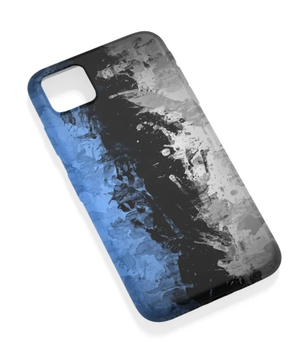 Grunge Blue Grey Art Printed Soft Silicone Mobile Back Cover