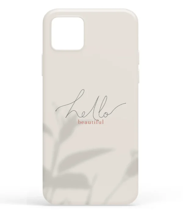 Hello Beautiful Printed Soft Silicone Mobile Back Cover