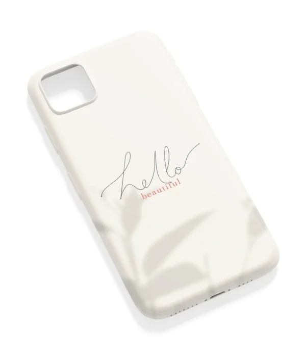 Hello Beautiful Printed Soft Silicone Mobile Back Cover