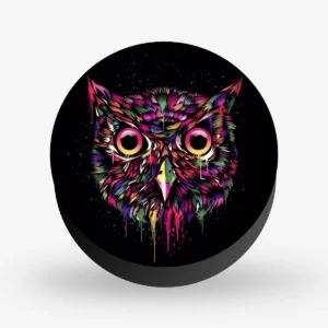 Owl Face Poly Art Pop Socket