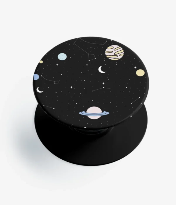 Planet Zodiac Signs Artwork Pop Socket