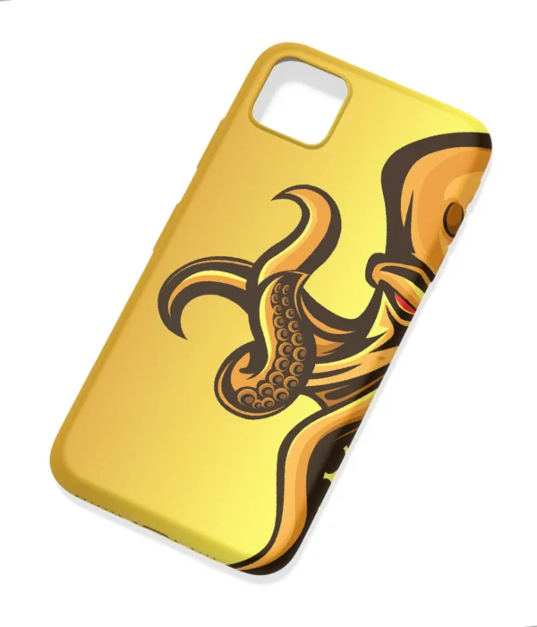 Angry Octopus Artwork Printed Soft Silicone Mobile Back Cover
