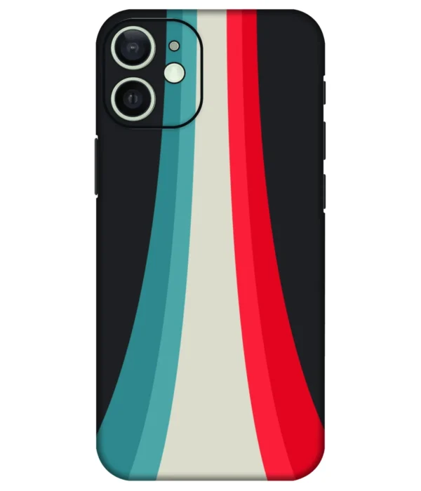 Blue White Red Strips Printed Mobile Skin