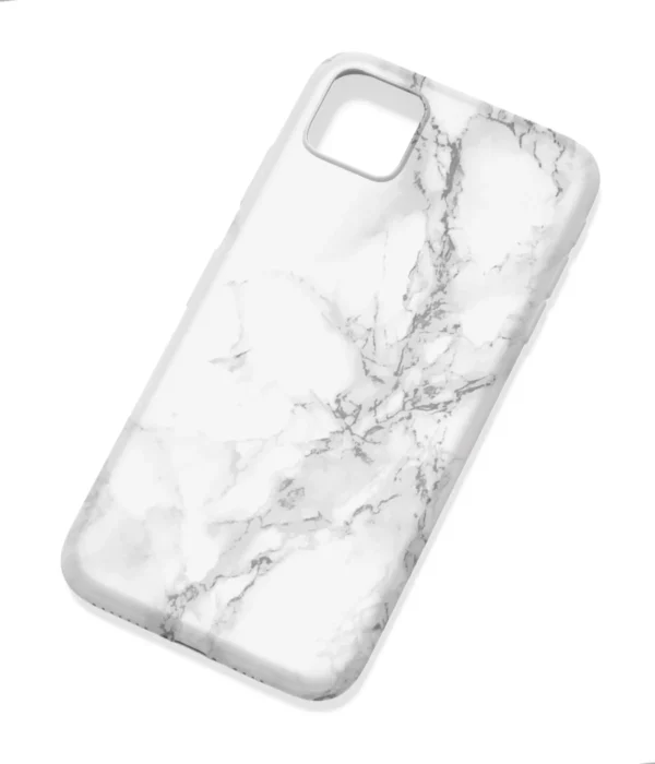 Grey Marble Texture Printed Soft Silicone Mobile Back Cover