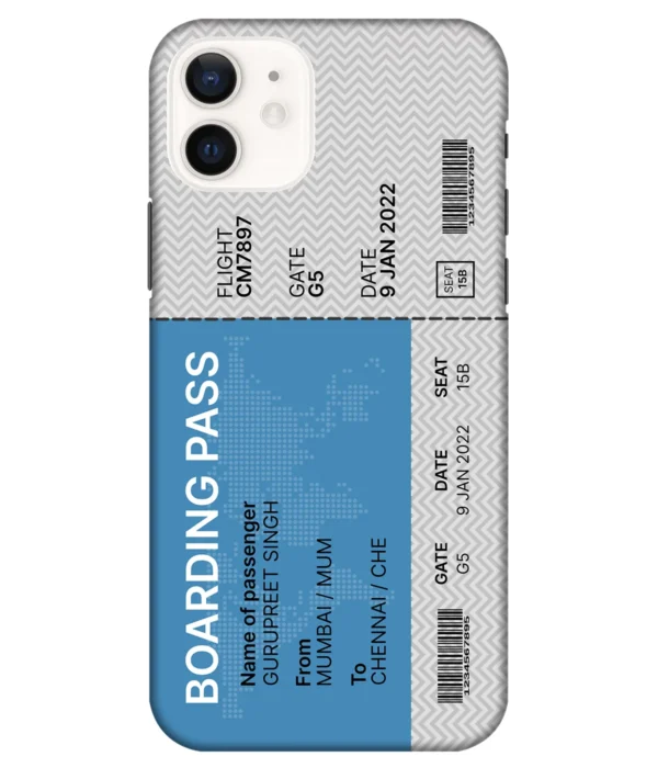 Boarding Pass Personalized Name Case
