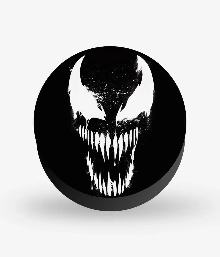 Venom Face Illustration Pop Socket
