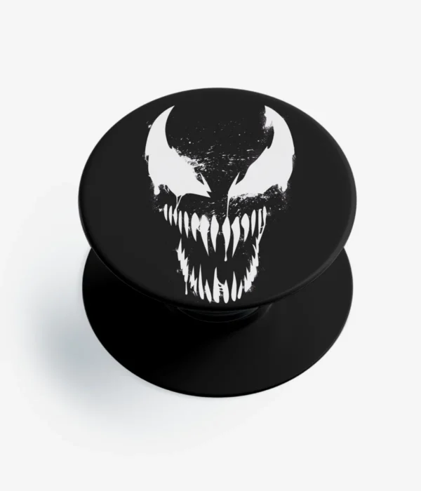 Venom Face Illustration Pop Socket