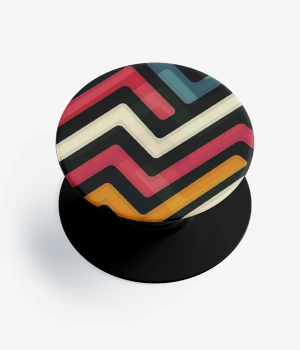 Abstract Lines Pattern Pop Socket