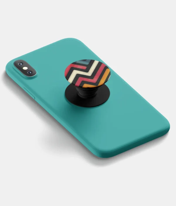 Abstract Lines Pattern Pop Socket