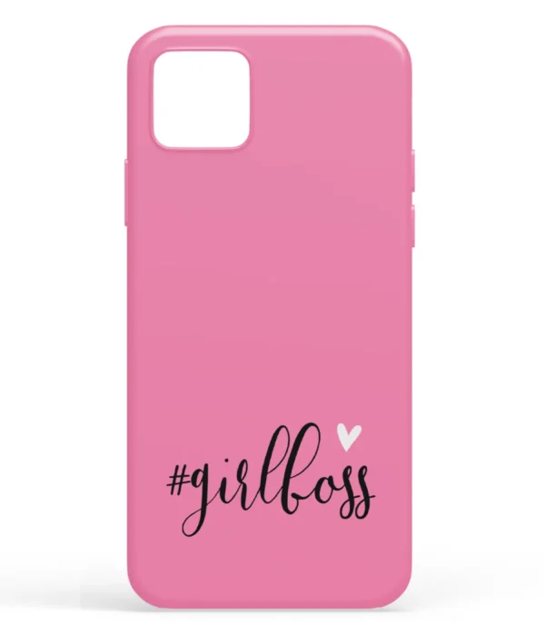 Girl Boss Pink Printed Soft Silicone Mobile Back Cover