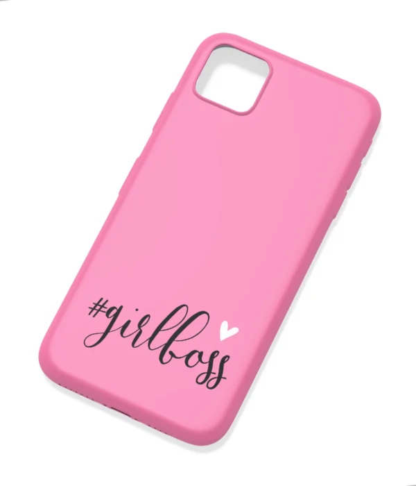 Girl Boss Pink Printed Soft Silicone Mobile Back Cover
