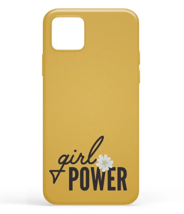 Girl Power Yellow Printed Soft Silicone Mobile Back Cover