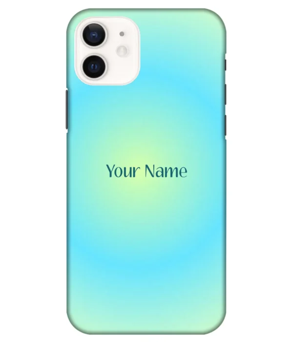 Colorful Aura Printed Name Case - Blue