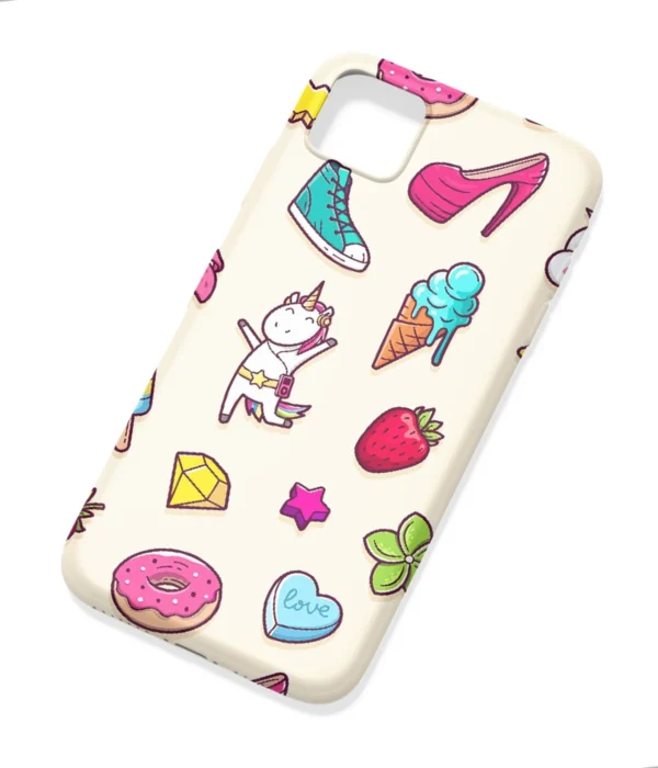 Girly Items Pattern Printed Soft Silicone Mobile Back Cover