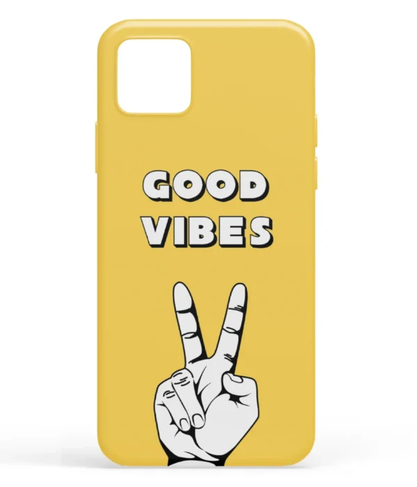Good Vibes Yellow Printed Soft Silicone Mobile Back Cover