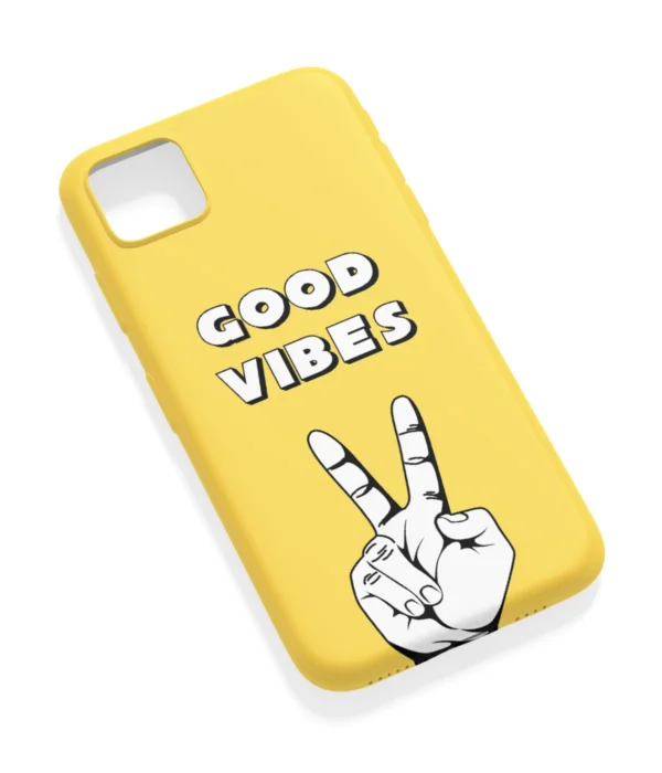Good Vibes Yellow Printed Soft Silicone Mobile Back Cover