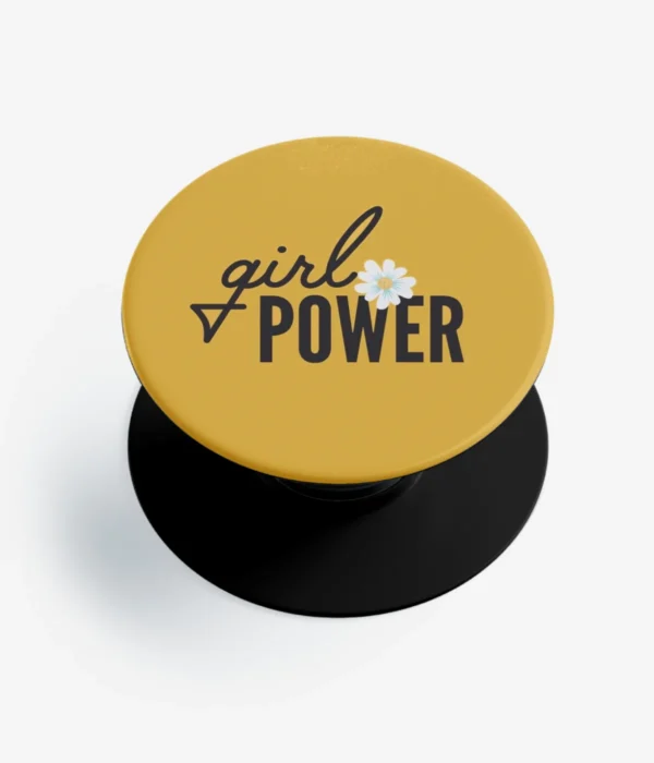 Girl Power Yellow Pop Socket