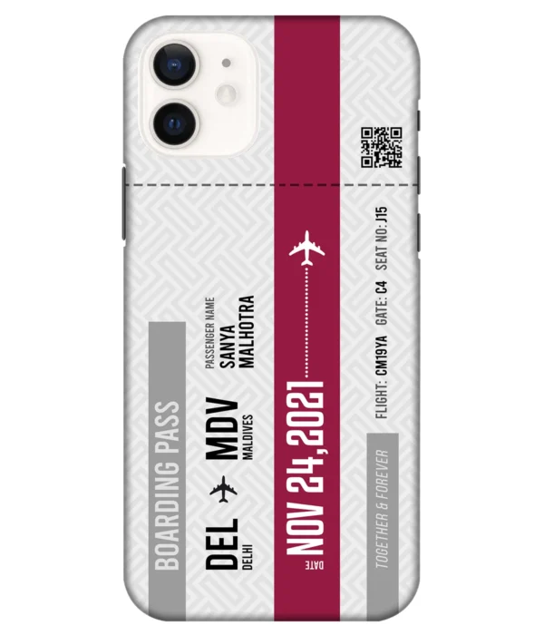 Travel City Boarding Pass Name Case