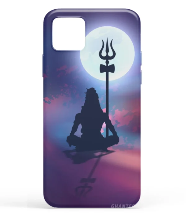 Lord Shiva Mediating Printed Soft Silicone Mobile Back Cover
