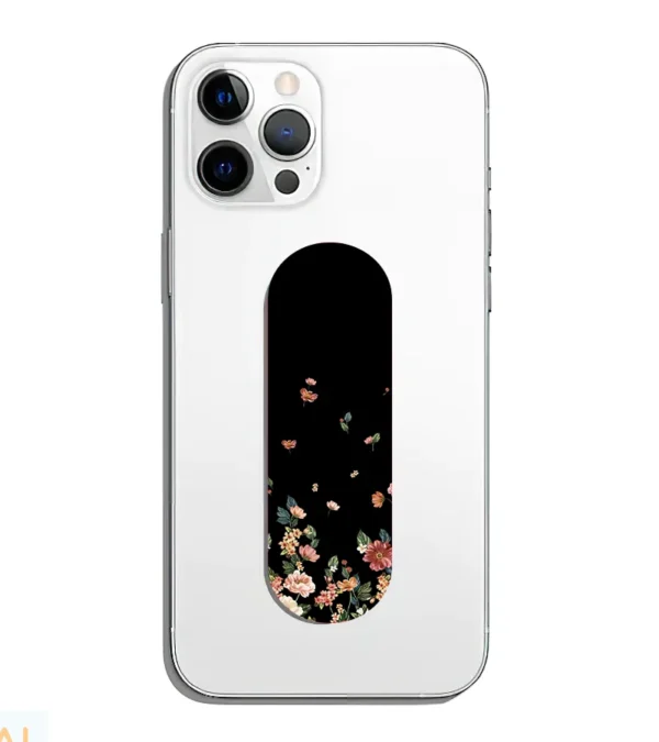 Dark Floral Art Phone Grip Slyder