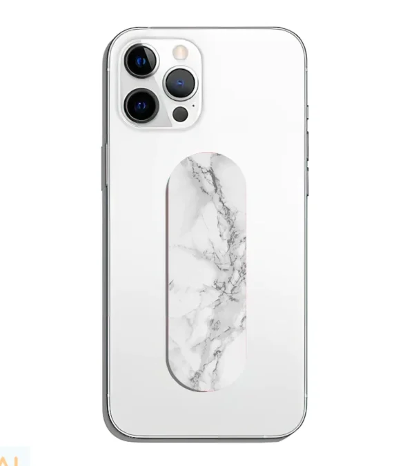 Dark Grey Marble Pattern Phone Grip Slyder