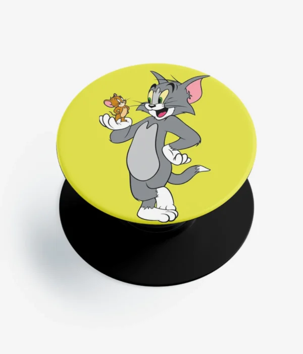 Tom And Jerry Minimal Artwork Pop Socket