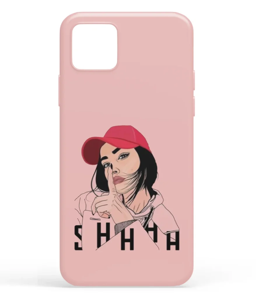 Shhh Girl Art Printed Soft Silicone Mobile Back Cover