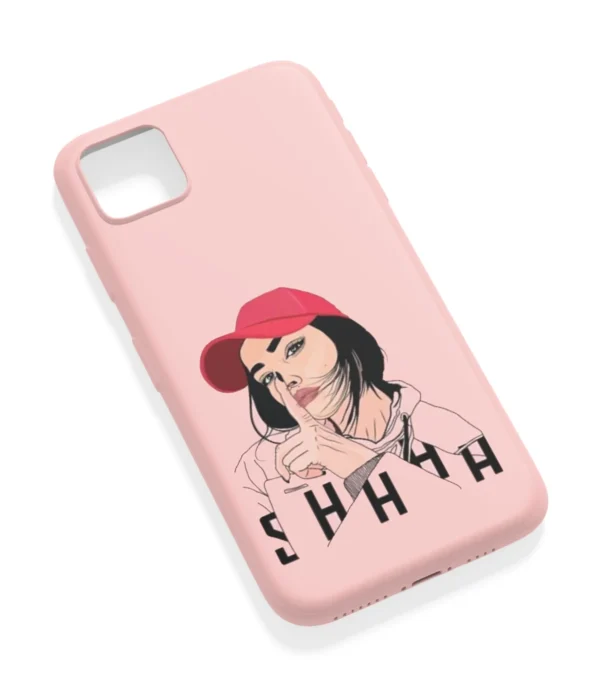 Shhh Girl Art Printed Soft Silicone Mobile Back Cover