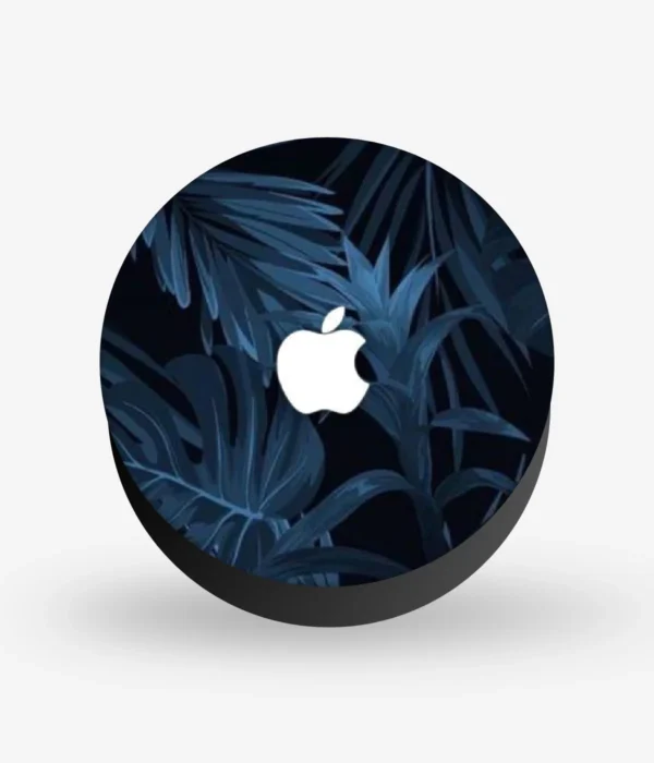 Apple Logo On Leaves Artwork Pop Socket
