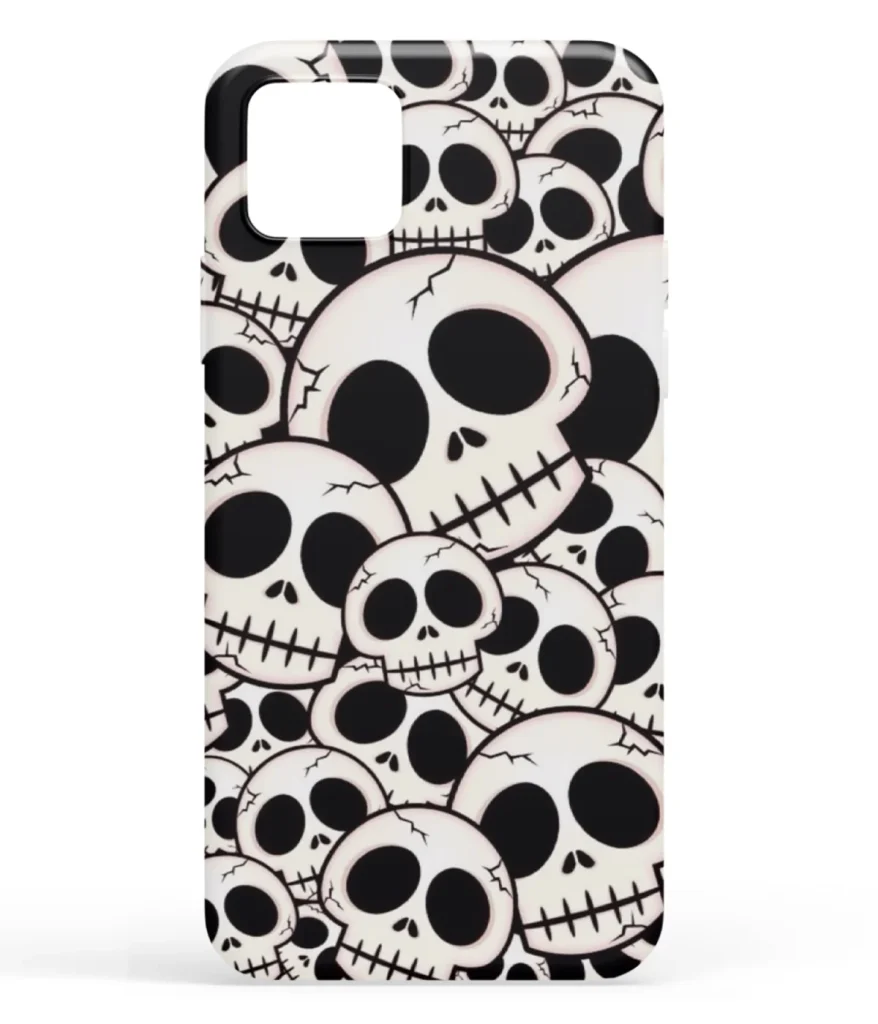 Skeleton Pattern Printed Soft Silicone Mobile Back Cover