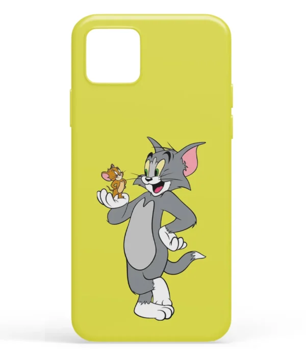 Tom And Jerry Minimal Artwork Printed Soft Silicone Mobile Back Cover