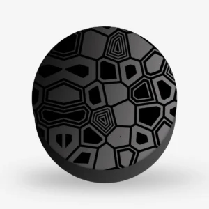 Black Silver Design Art Pop Socket