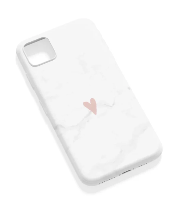 Love Emoji Marble Pattern Printed Soft Silicone Back Cover