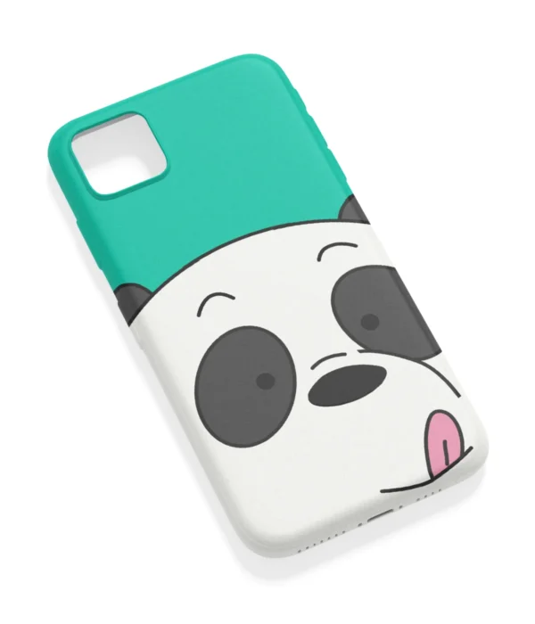 Minimal Bear Green Printed Soft Silicone Back Cover