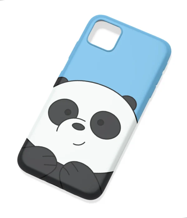 Minimal Bear Blue Printed Soft Silicone Back Cover