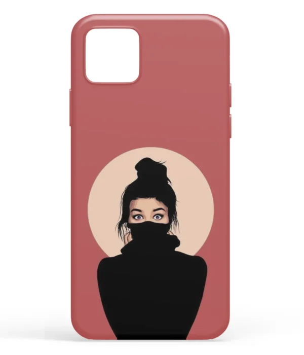 Aesthetic Mask Girl Printed Soft Silicone Back Cover