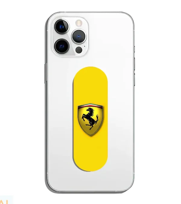 Ferrari Logo Yellow Phone Grip Slyder