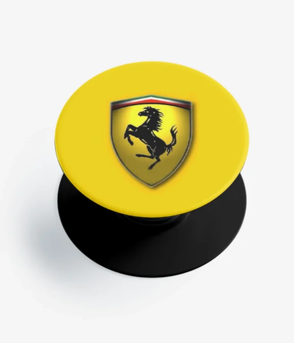 Ferrari Logo Yellow Pop Socket