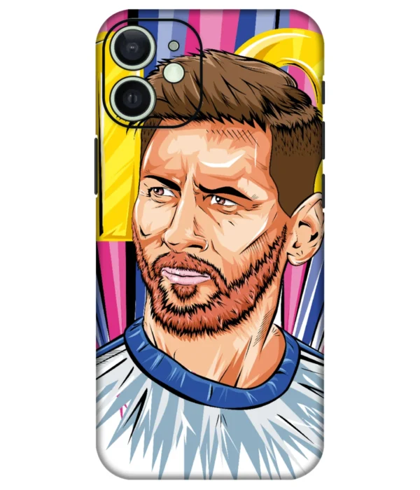 Lionel Messi Illustration Printed Mobile Skin