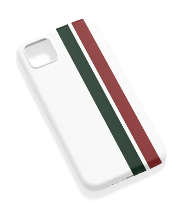 Red Green Strips Printed Soft Silicone Back Cover