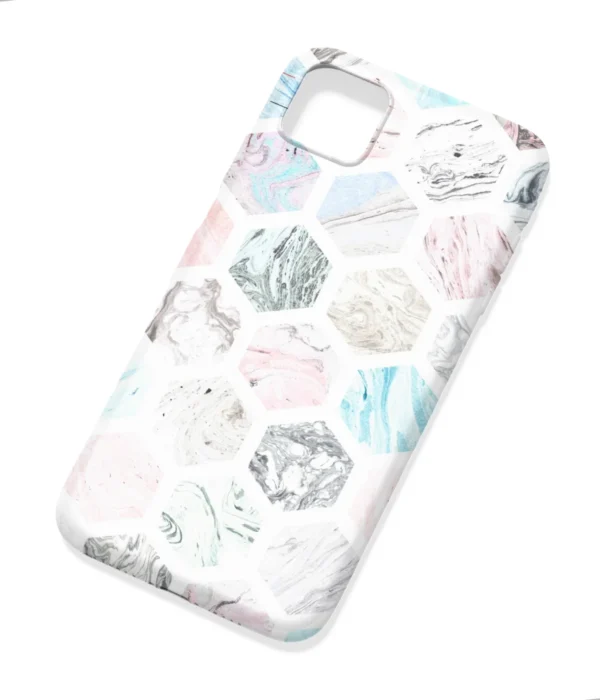 Marble Tiles Pattern Printed Soft Silicone Back Cover