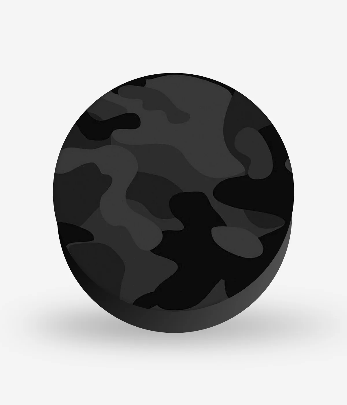 Grey Black Camouflage Pattern Pop Socket